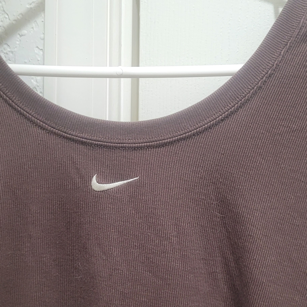 Nike Brown Ribbed Top